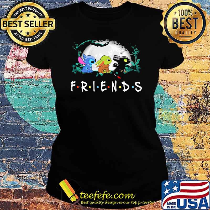Stitch yoda toothless friends s Ladies tee Stitch yoda toothless friends s Ladies tee
