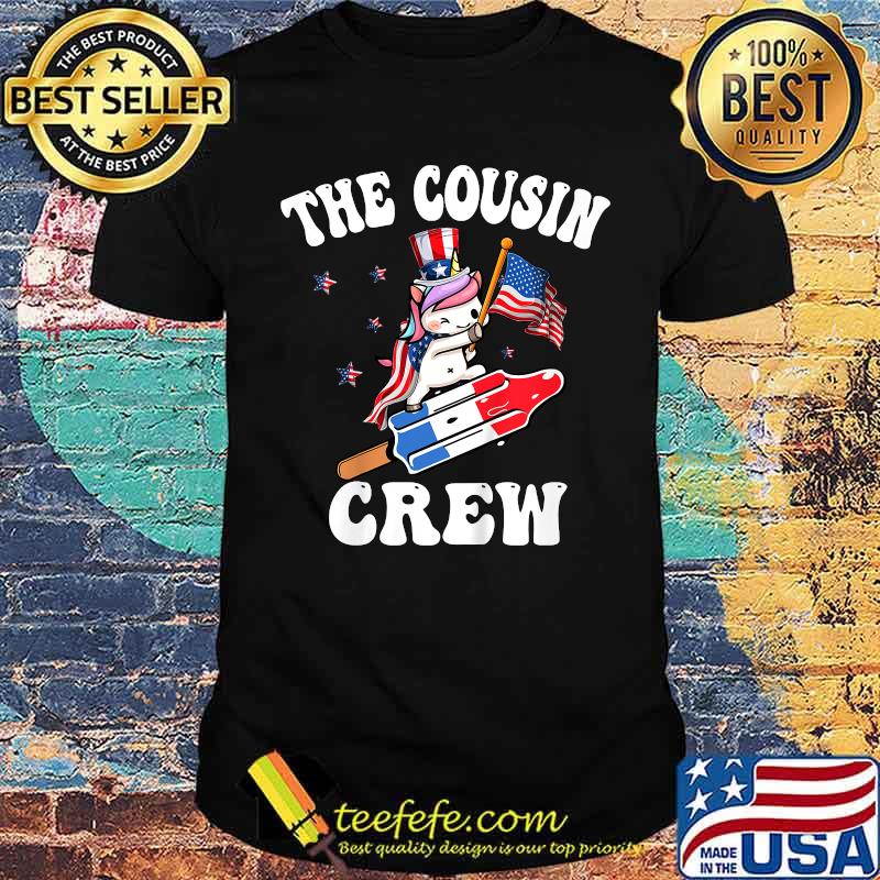 The cousin crew Unicorn 4th Of July American T-Shirt