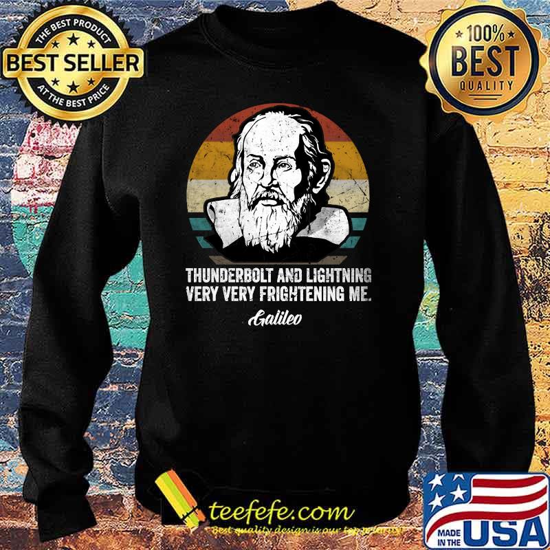 Thunderbolt lightning Galileo philosopher physics astronomy vintage T-Shirt Sweater Thunderbolt lightning Galileo philosopher physics astronomy vintage T-Shirt Sweater