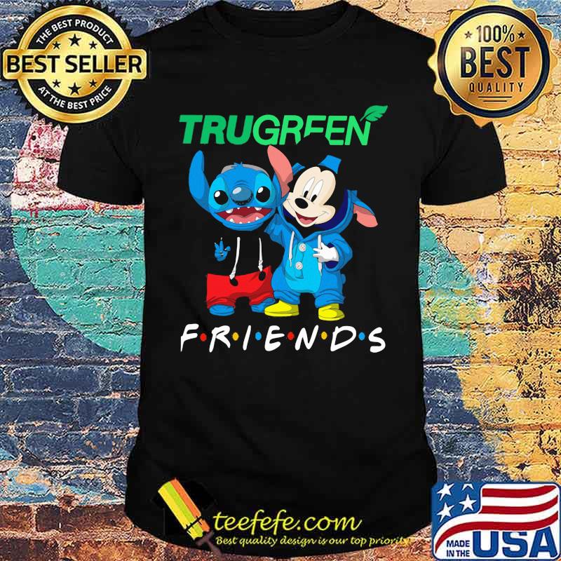 Trugreen friends baby stitch and mickey shirt