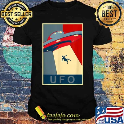 UFO Space Alien Abduction Flying SaucerT-Shirt