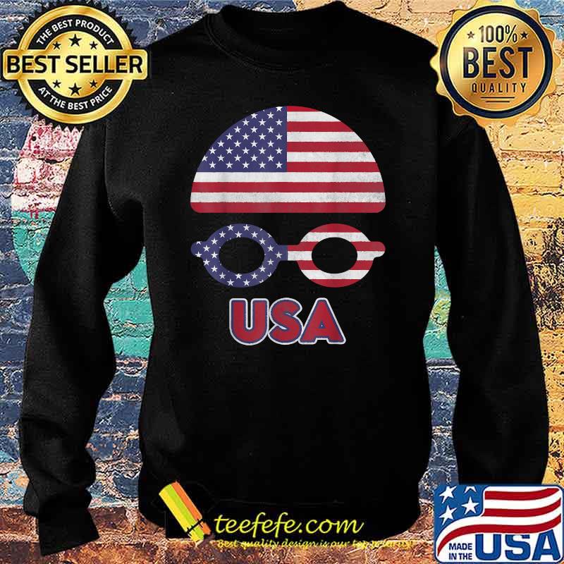 USA Swimming American National Flag Swimming T-Shirt Sweater USA Swimming American National Flag Swimming T-Shirt Sweater