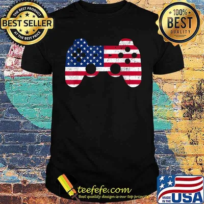 Video Game 4th Of July Gaming Gamer T-Shirt