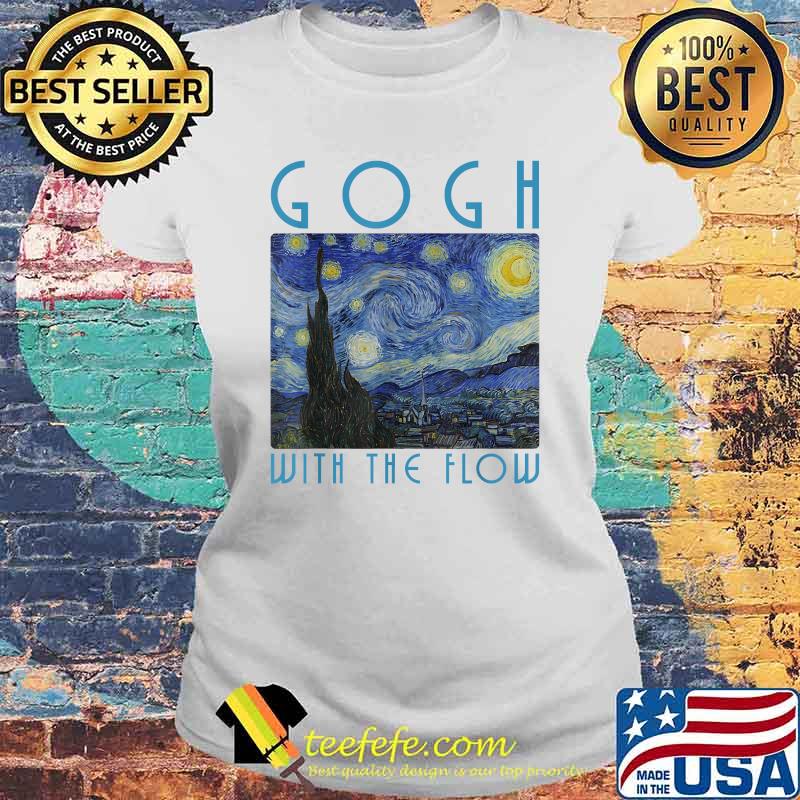 Vincent Van Gogh With The Flow T-Shirt Laides tee Vincent Van Gogh With The Flow T-Shirt Laides tee
