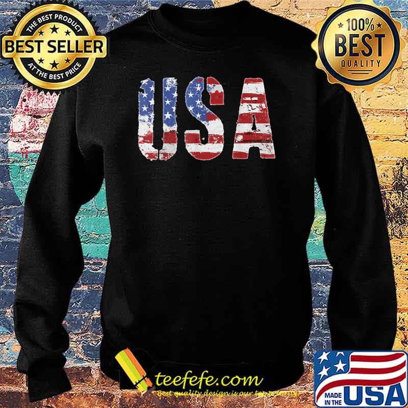 Vintage American Flag USA 4th of July T-Shirt Sweater Vintage American Flag USA 4th of July T-Shirt Sweater