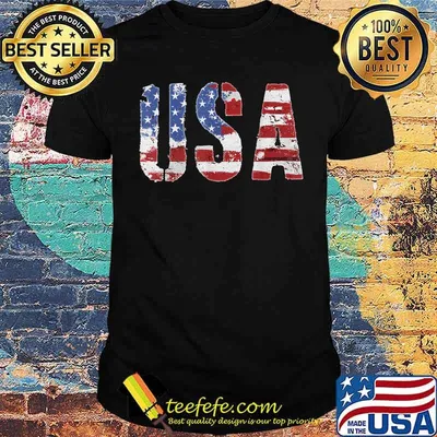 Vintage American Flag USA 4th of July T-Shirt