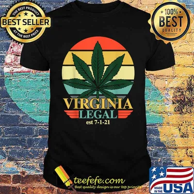 Virginia Legal Medical Marijuana Cannabis Vintage Shirt