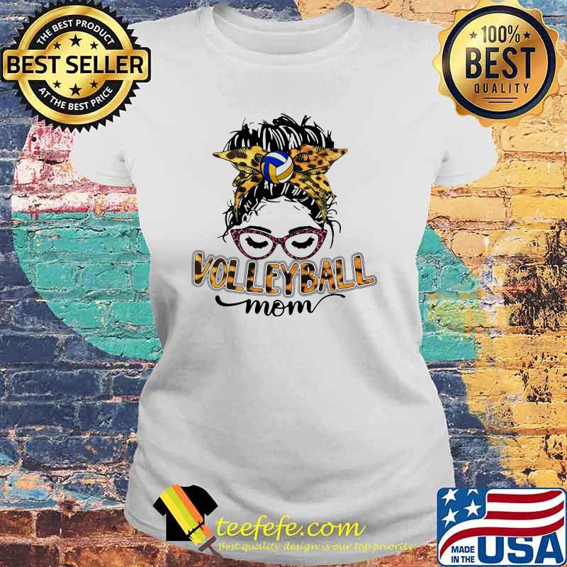 Volleyball Mom Lepoard Shirt Official Shirt Laides tee Volleyball Mom Lepoard Shirt Official Shirt Laides tee