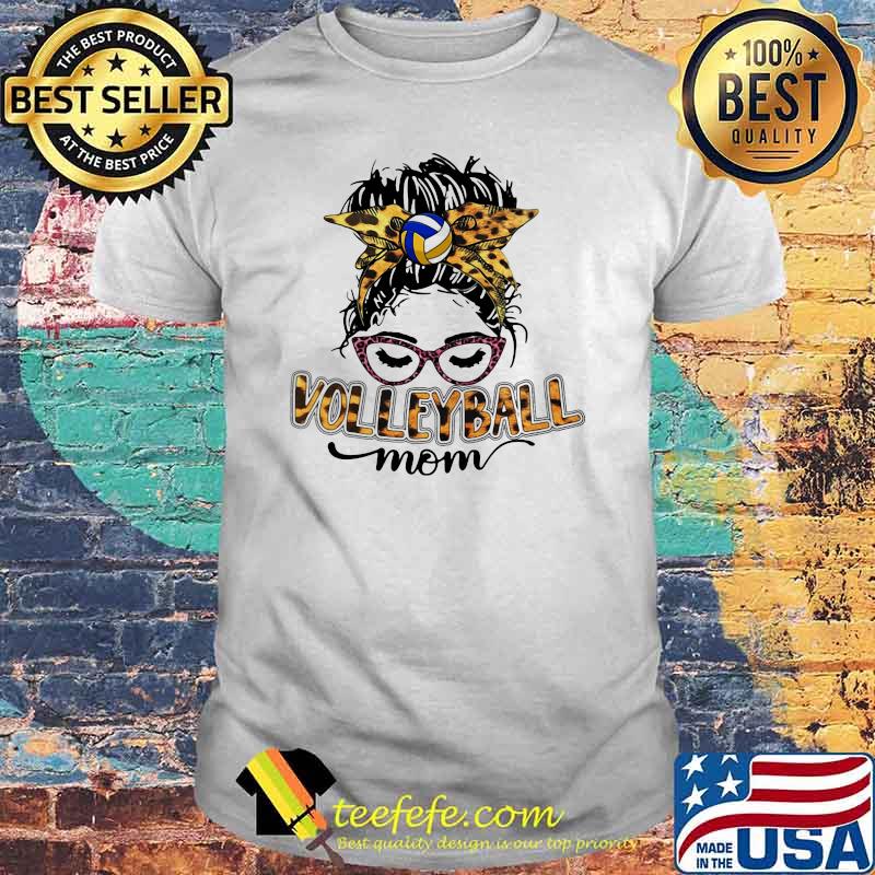 Volleyball Mom Lepoard Shirt Official Shirt