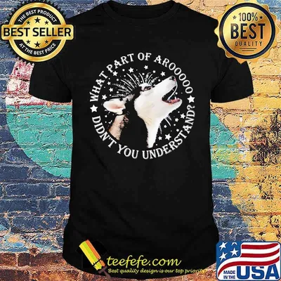 What Part Of Aroooo Didn't You Understand Dog Shirt