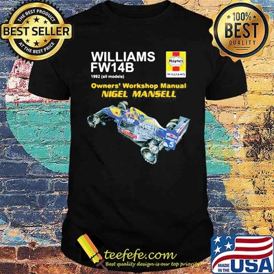 Williams FW14B 1992 Owners' Workshop manual Nigel Mansell Shirt