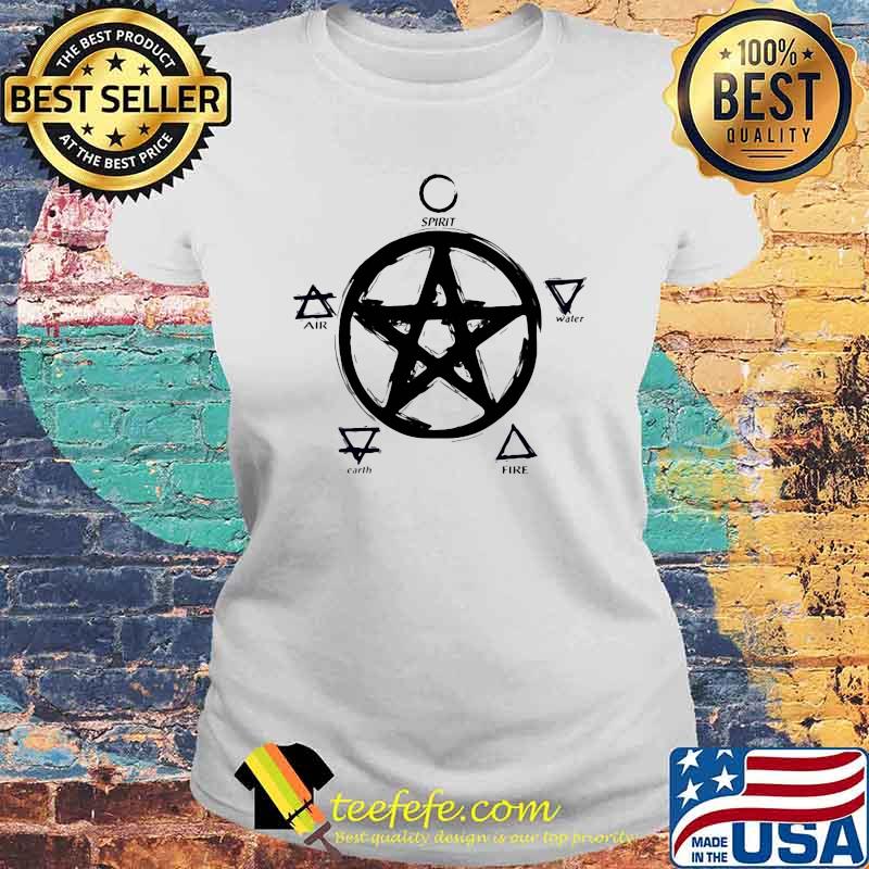 Witch Pentacle Air Spirit Water Earth Fire Shirt Laides tee Witch Pentacle Air Spirit Water Earth Fire Shirt Laides tee
