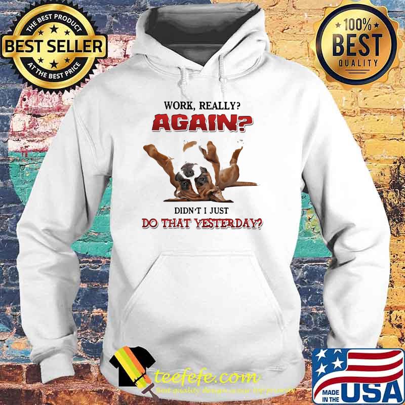 Work Really Again Didn't I Just Do That Yesterday Dog Shirt Hoodie Work Really Again Didn't I Just Do That Yesterday Dog Shirt Hoodie