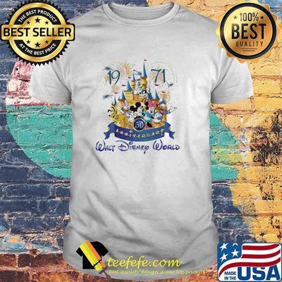 1971 2021 50th anniversary walt disney world firework shirt