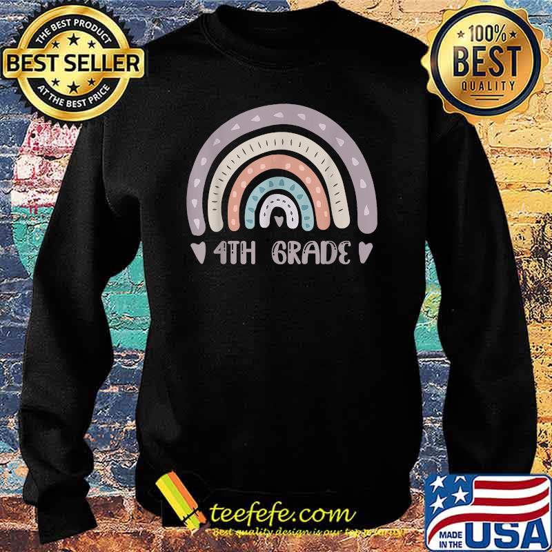 4th Grade Teacher Rainbow Back To School T-Shirt Sweater 4th Grade Teacher Rainbow Back To School T-Shirt Sweater