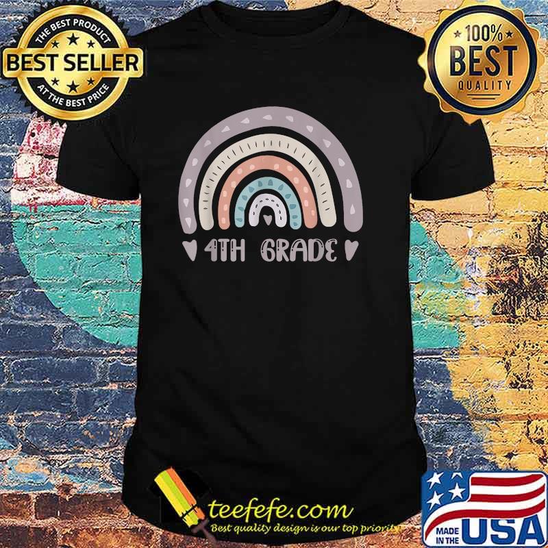 4th Grade Teacher Rainbow Back To School T-Shirt 4th Grade Teacher Rainbow Back To School T-Shirt