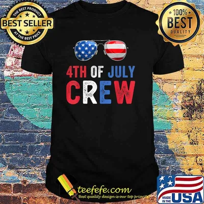 4th of July Crew Sunglasses T-Shirt
