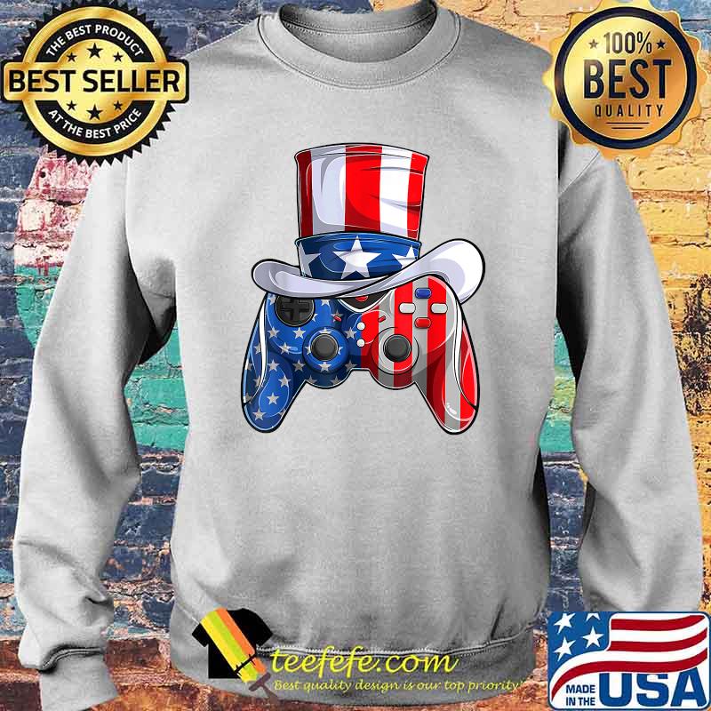 4th Of July Patriotic American Flag Video Game T-Shirt Sweater 4th Of July Patriotic American Flag Video Game T-Shirt Sweater