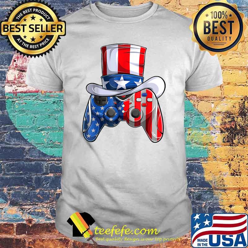 4th Of July Patriotic American Flag Video Game T-Shirt 4th Of July Patriotic American Flag Video Game T-Shirt