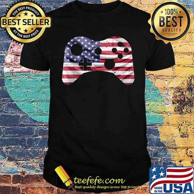 4th Of July Video Game Game Men USA Flag Shirt