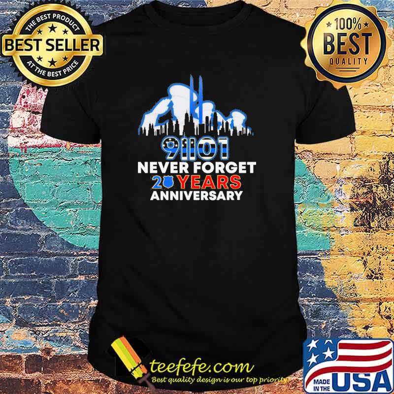 91101 Never Forget 20 Years Anniversary Police Shirt