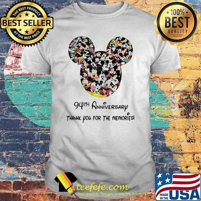 94th anniversary thank you for the memories disney shirt