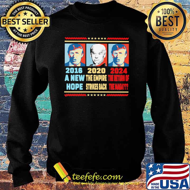 A new hope the empire strikes back the return of the maga Trump biden Sweater A new hope the empire strikes back the return of the maga Trump biden Sweater