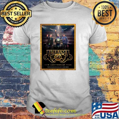 Alabama 50th Anniversary Tour-Show T-Shirt