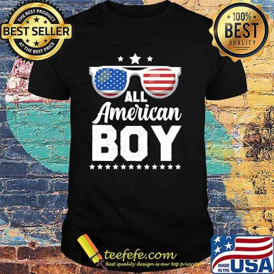 All american boy sunglassas american flag shirt