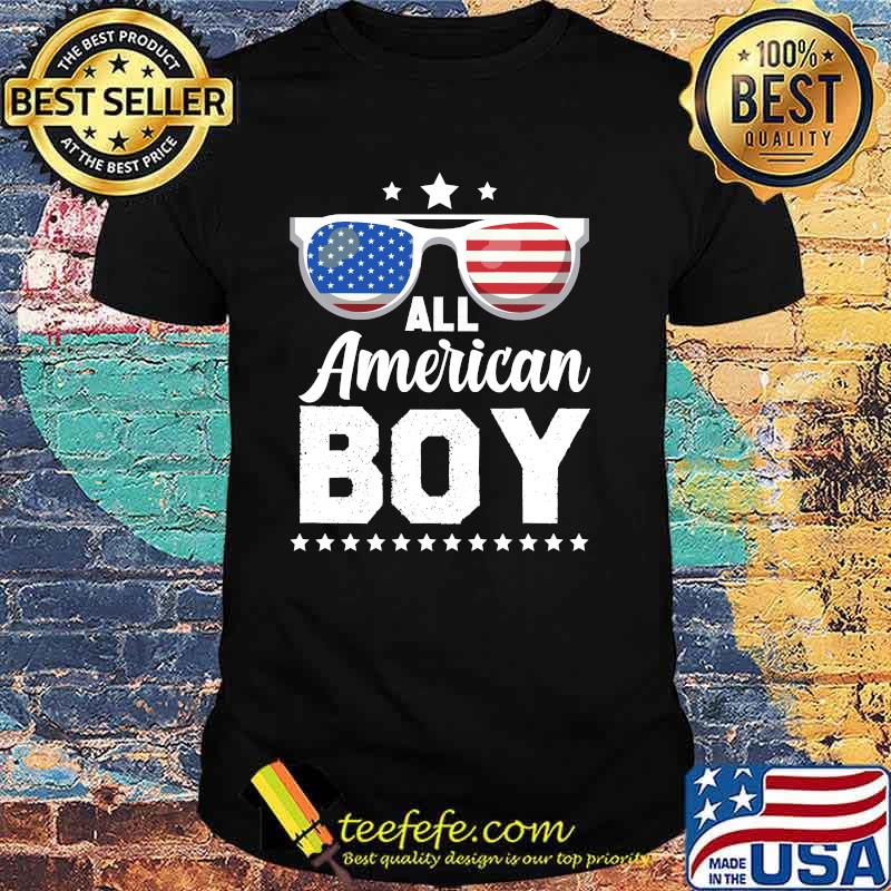 All american boy sunglassas american flag shirt