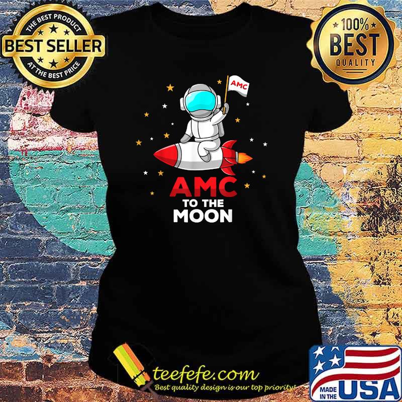 AMC Rocket to the moon HODL till the moon crypto T-Shirt Ladies tee AMC Rocket to the moon HODL till the moon crypto T-Shirt Ladies tee