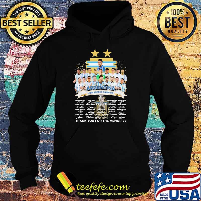 Argentina copa america champions 2021 thank you for the memories signatures Hoodie Argentina copa america champions 2021 thank you for the memories signatures Hoodie