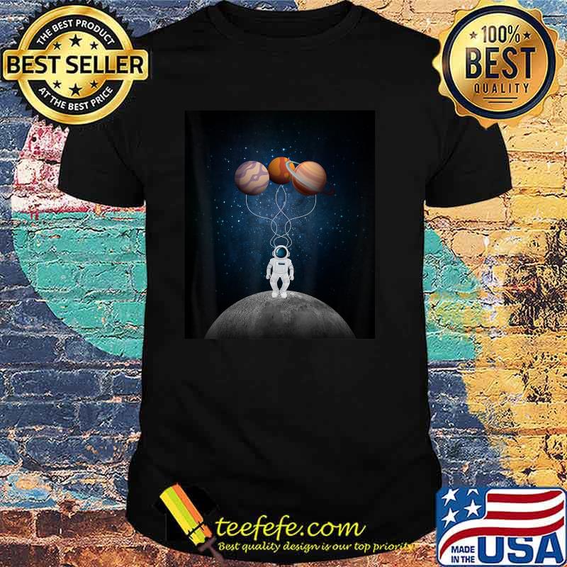 Astronaut Holding Planet Balloons Astronaut Space Planets Shirt Astronaut Holding Planet Balloons Astronaut Space Planets Shirt