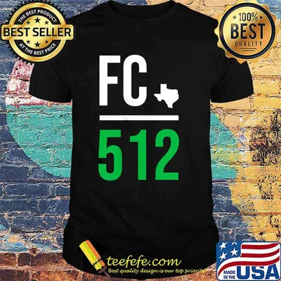Austin Texas Soccer 512 Futbol Fan Match Day Badge T-Shirt
