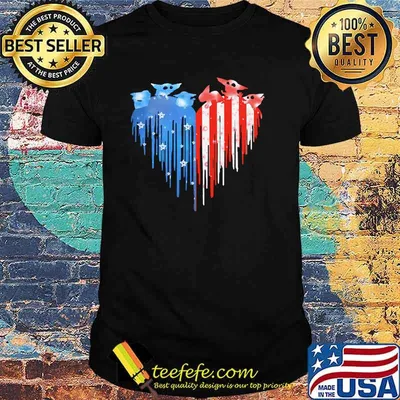 Baby Yoda American Heart Shirt