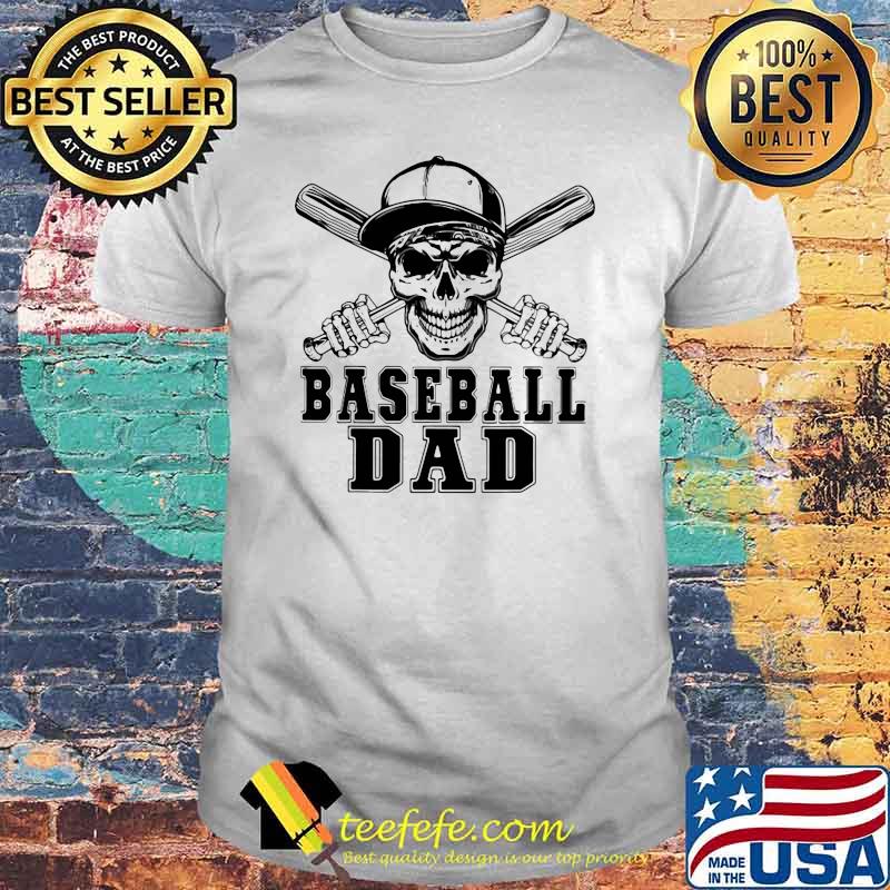 Baseball Dad Skull Shirt