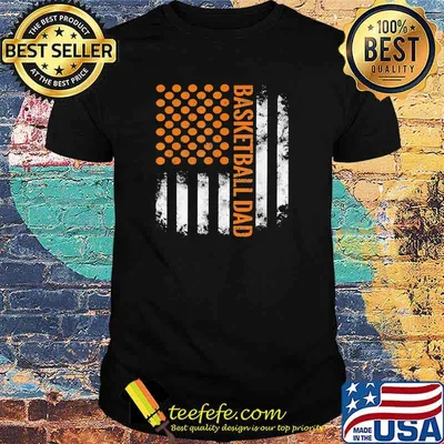 Basketball Dad Flag Shirt