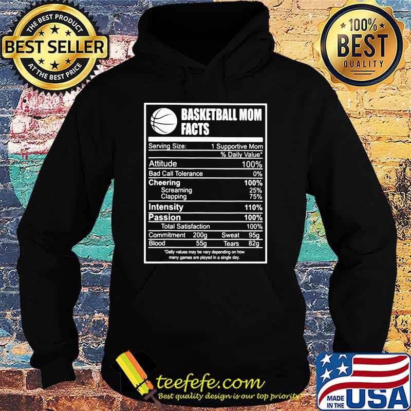Basketball Mom Facts Nutri Shirt Hoodie Basketball Mom Facts Nutri Shirt Hoodie