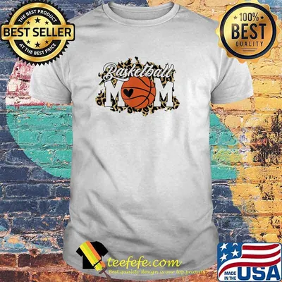 Basketball Mom Game Day Lepoard Shirt