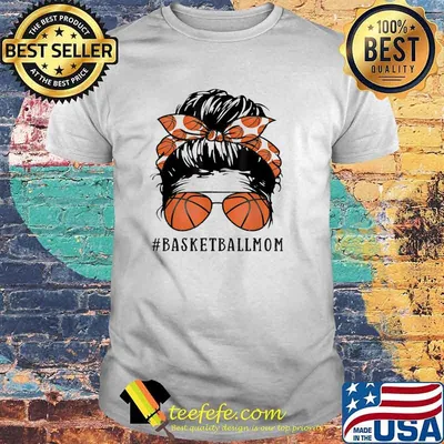 Basketball Mom Messy Bun Shirt
