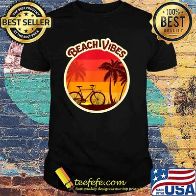 Beach vibes retro sunrise T-Shirt