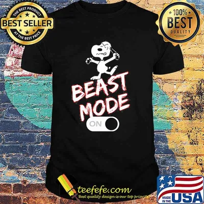 Beast Mode On Snoopy shirt