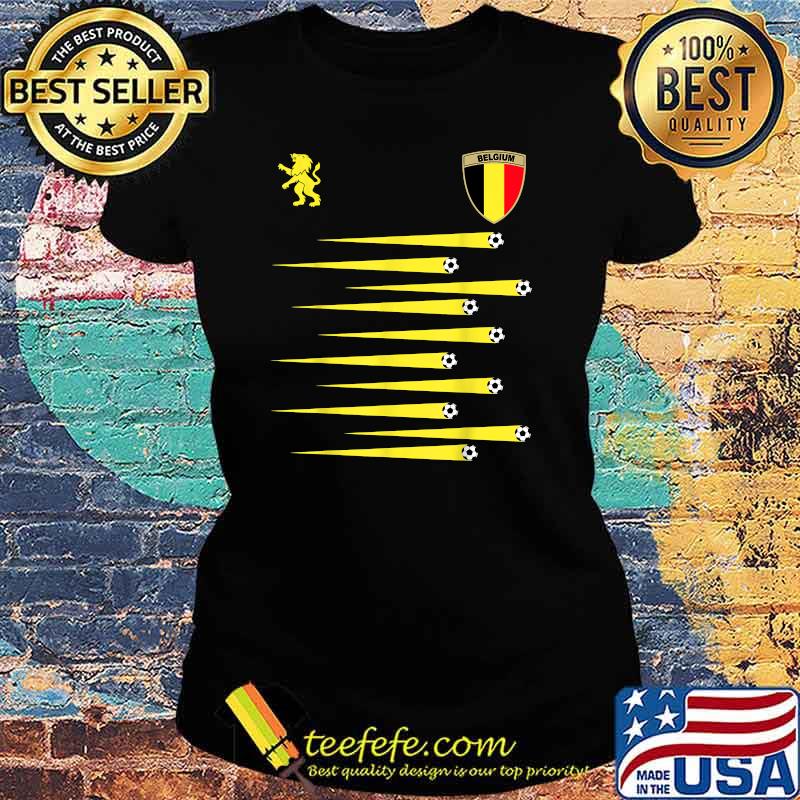 Belgium Soccer Jersey Belgian Flag Football T-Shirt Ladies tee Belgium Soccer Jersey Belgian Flag Football T-Shirt Ladies tee