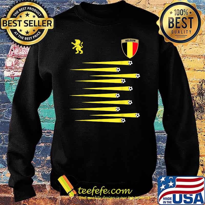 Belgium Soccer Jersey Belgian Flag Football T-Shirt Sweater Belgium Soccer Jersey Belgian Flag Football T-Shirt Sweater