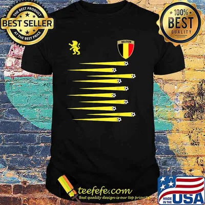 Belgium Soccer Jersey Belgian Flag Football T-Shirt