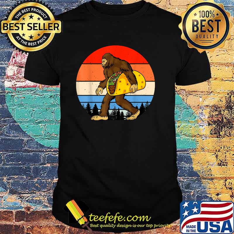 Bigfoot Holding A Taco Vintage T-Shirt Bigfoot Holding A Taco Vintage T-Shirt