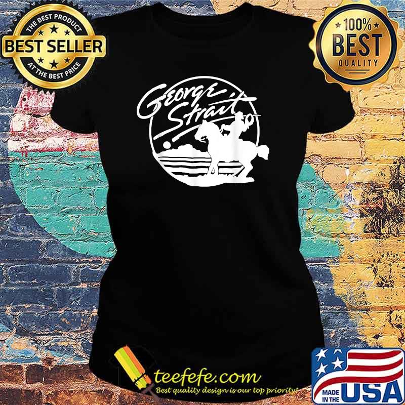 Black and White George Strait Music Outlaw T-Shirt Ladies tee Black and White George Strait Music Outlaw T-Shirt Ladies tee