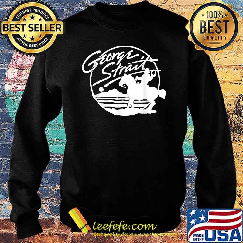 Black and White George Strait Music Outlaw T-Shirt Sweater Black and White George Strait Music Outlaw T-Shirt Sweater