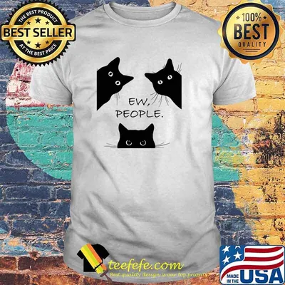 Black Cat Ew People Shirt