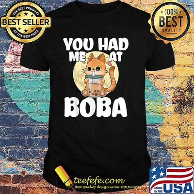 Boba Tea Kawaii Cat You Had Me at Boba T-Shirt